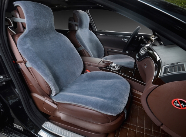 Накидка на сидение, Искусственный мех, с подогревом, с регулятором, (Короткий ворс), 2 шт. (пара)