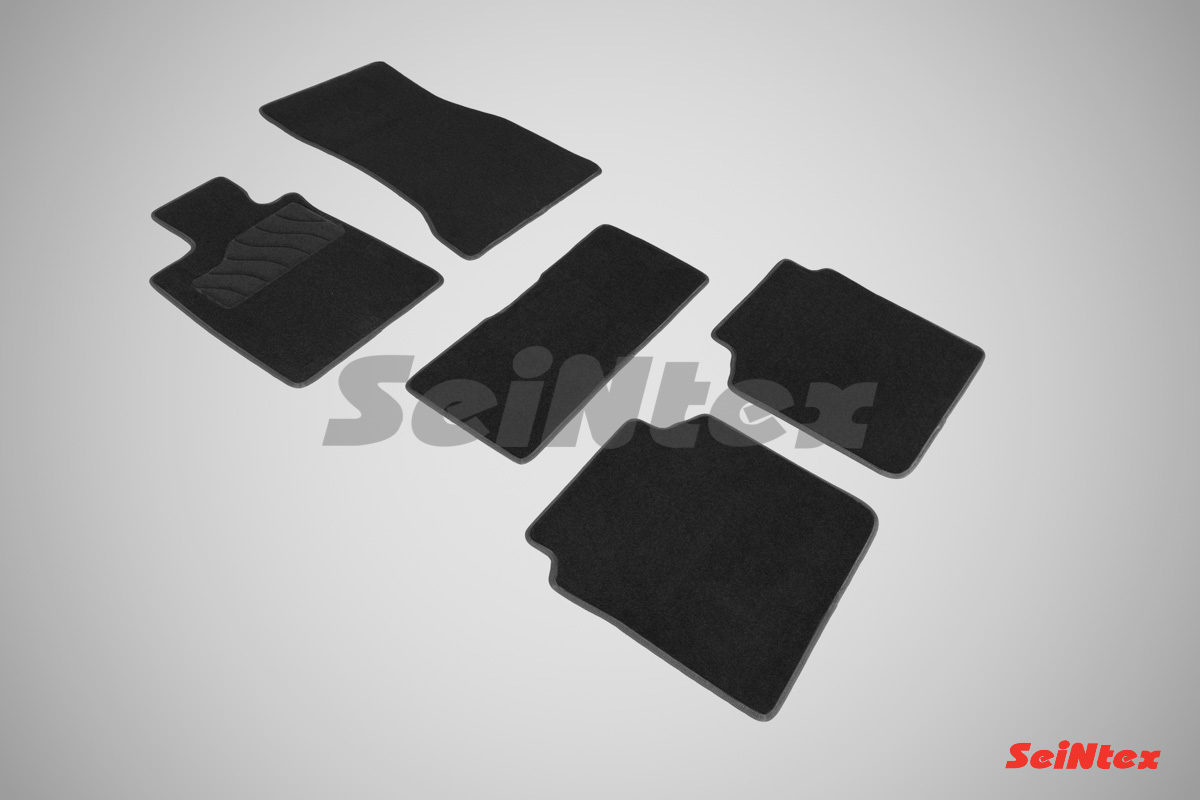 Ворсовые LUX коврики салона "Seintex", BMW 7 G12 VI 4WD 2015-