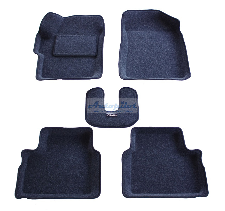 Ворсовые 3D коврики салона "Boratex" Daewoo Matiz 1998-2015