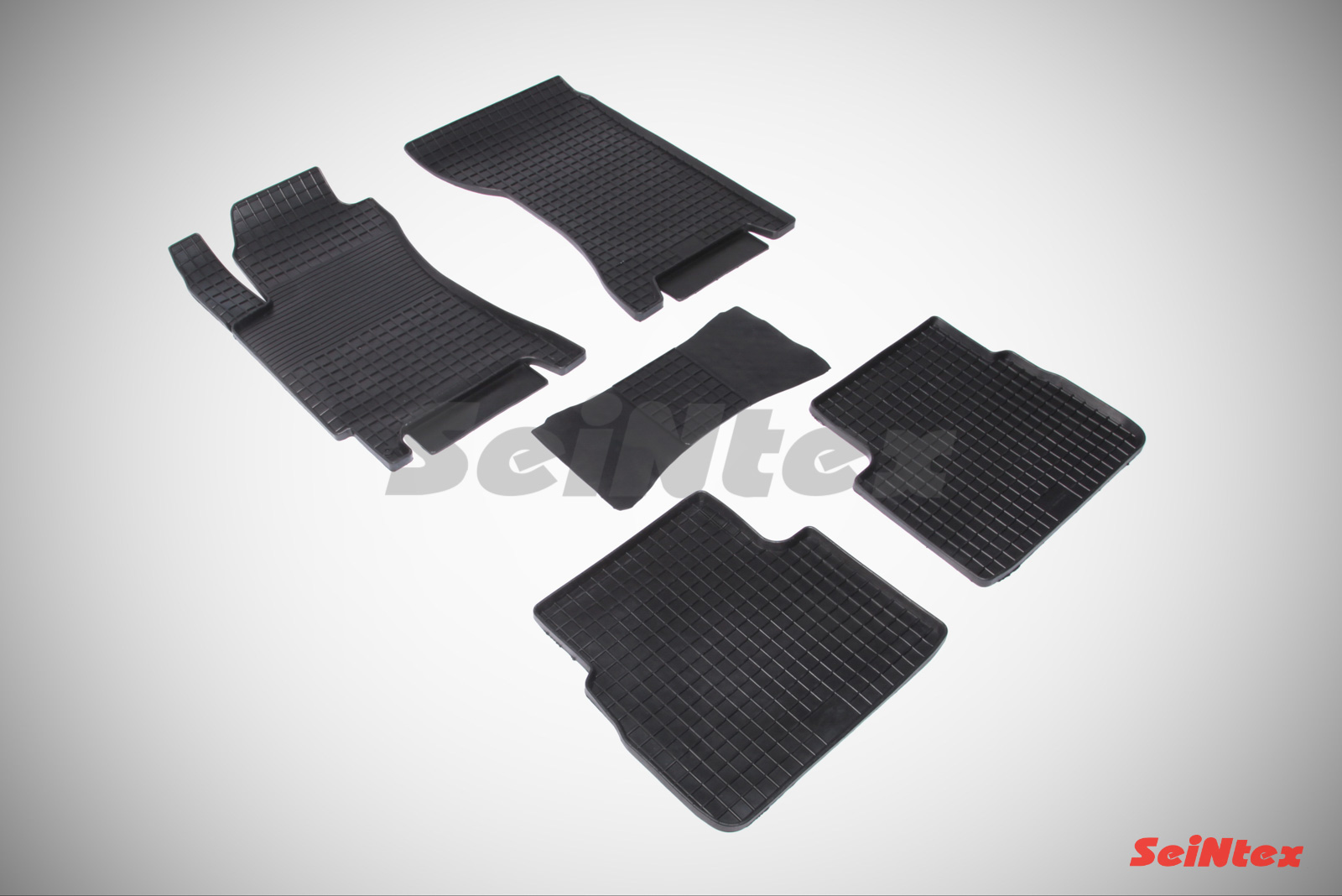 Резиновые коврики салона Сетка "Seintex", Subaru Forester II 2002-2008