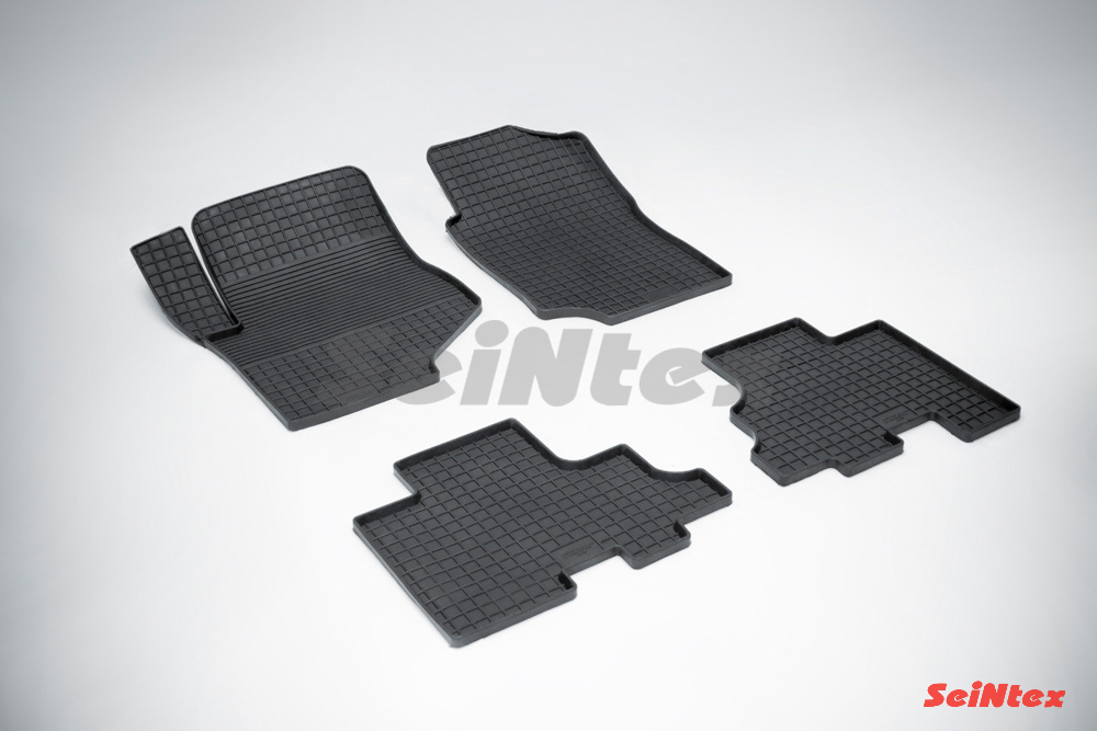 Резиновые коврики салона Сетка "Seintex", Chevrolet Trail Blazer Gmt800 2001-2012