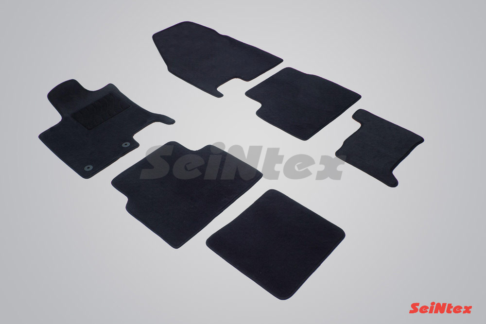 Ворсовые LUX коврики салона "Seintex", Nissan Qashqai +2 2008-2014