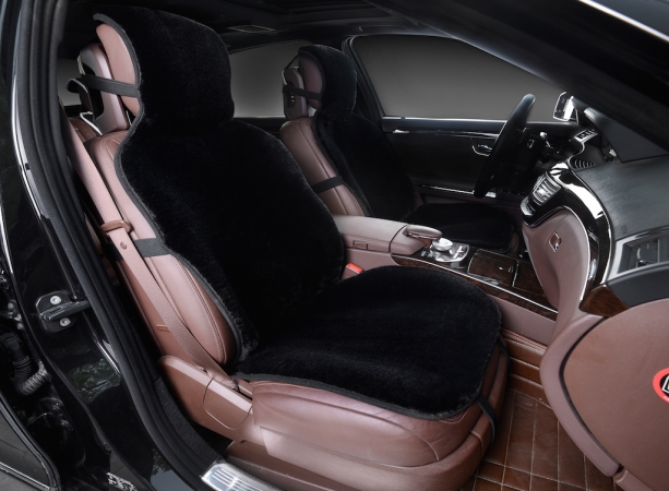 Накидка на сидение, Искусственный мех, (Короткий ворс), 2 шт. (пара)