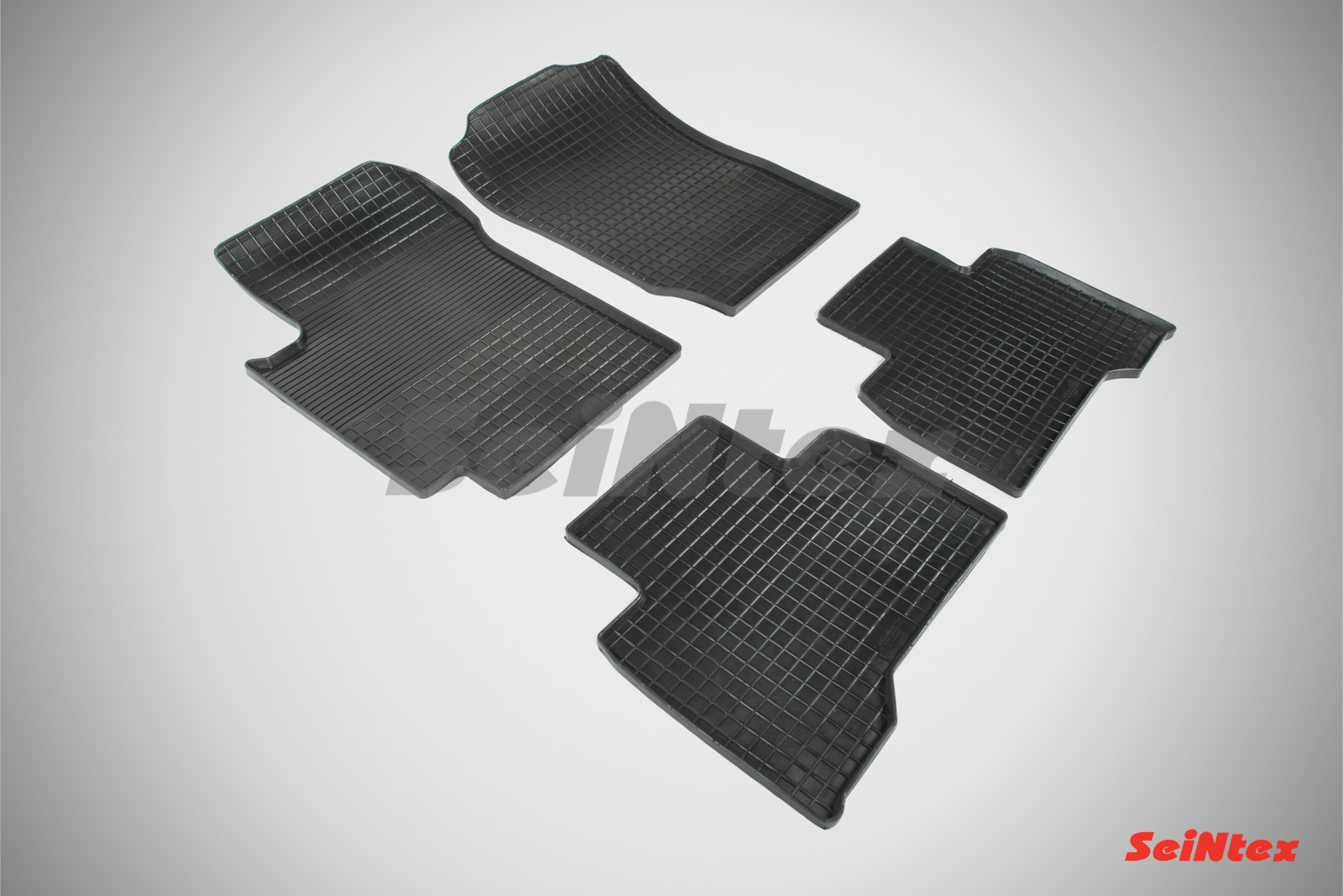 Резиновые коврики салона Сетка "Seintex", Mercedes C Сlass W204 2006-