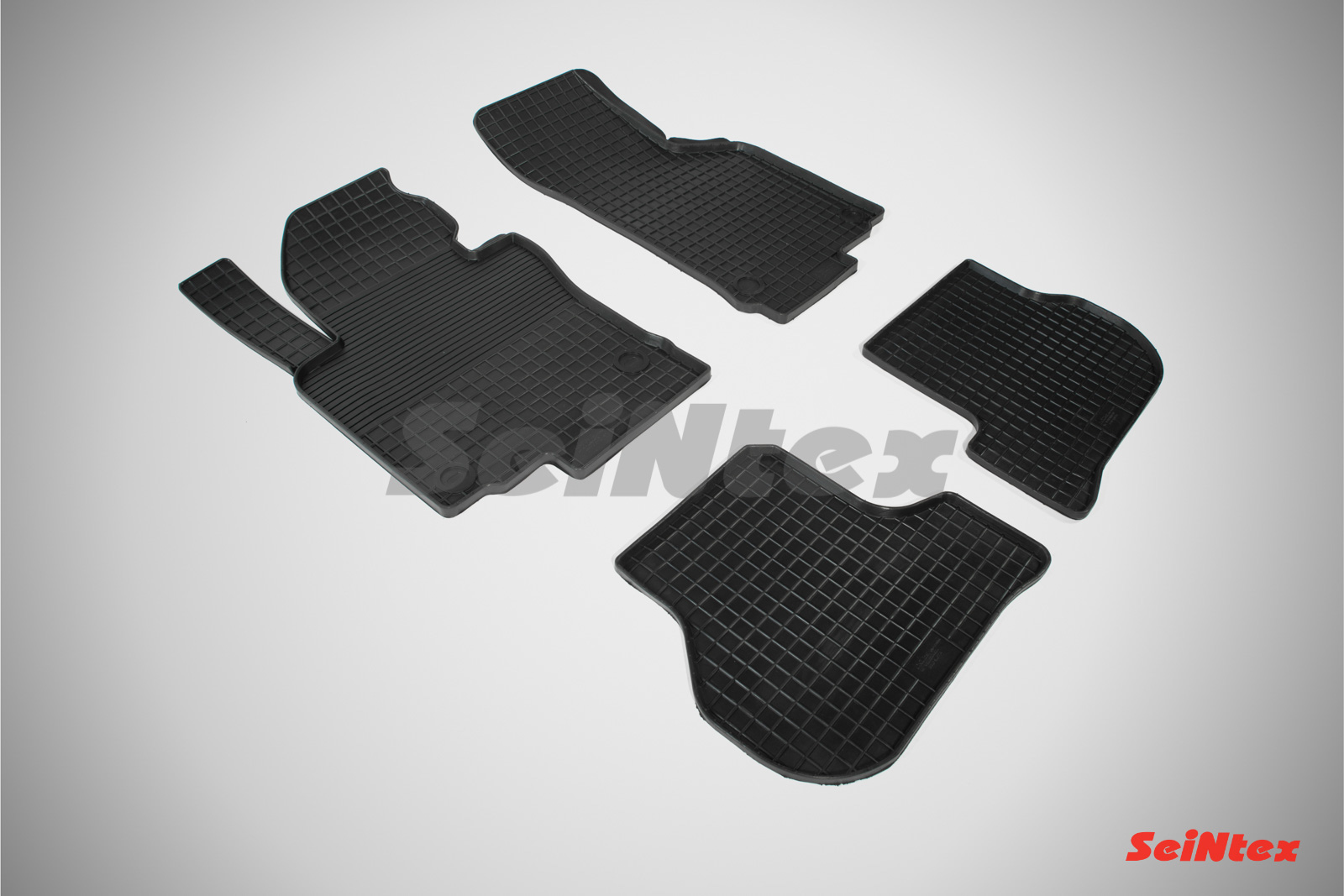 Резиновые коврики салона Сетка "Seintex", Seat Leon II 2005-2012