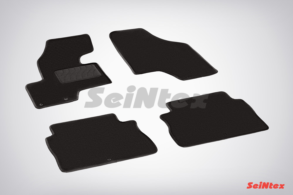 Ворсовые LUX коврики салона "Seintex", Hyundai Santa Fe II 2010-2012