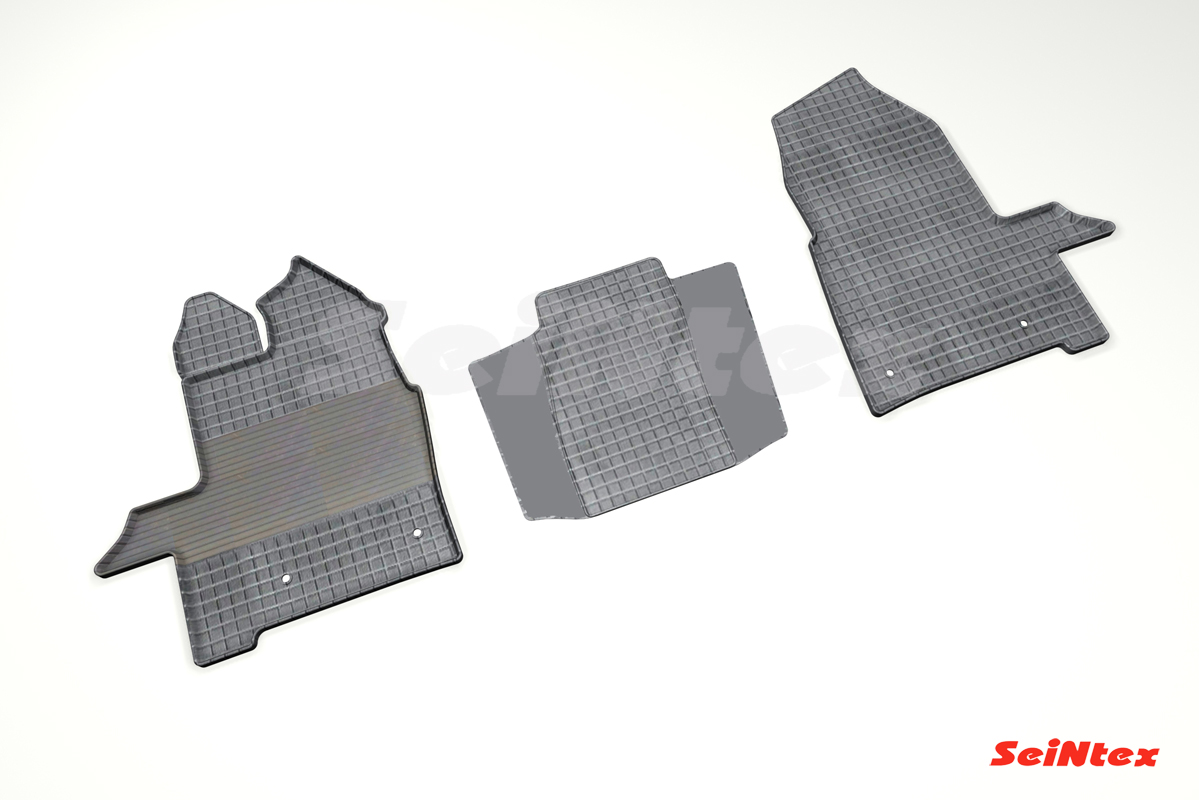 Резиновые коврики салона Сетка "Seintex", Ford Tourneo Custom 2017-