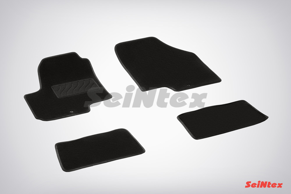 Ворсовые LUX коврики салона "Seintex", KIA Soul 2009-2014