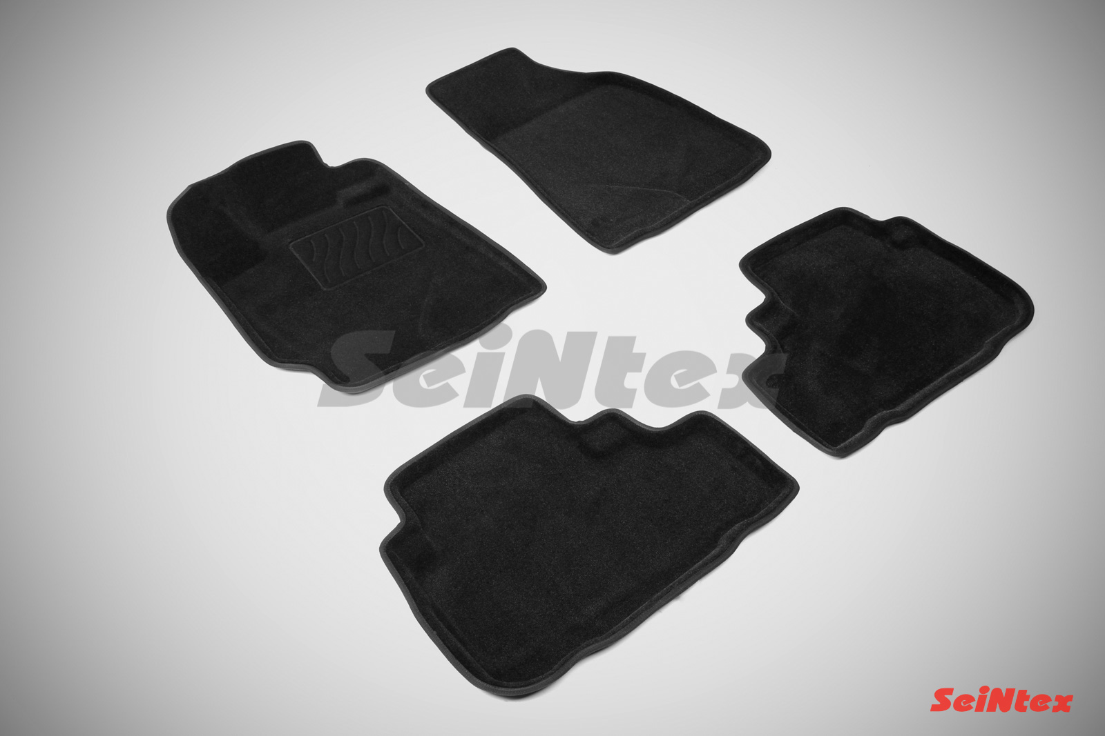 Ворсовые 3D коврики салона "Seintex" Toyota Highlander ll 2007-2013