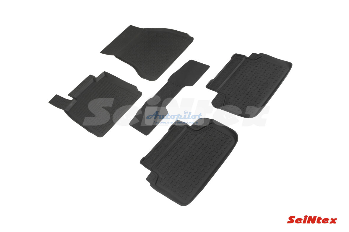 Резиновые коврики салона Высокий борт "Seintex" BMW 5 G30 2016-