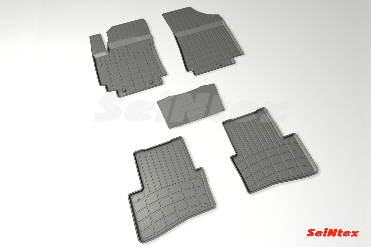 Резиновые коврики салона Стандарт "Seintex", Hyundai Creta 2016-