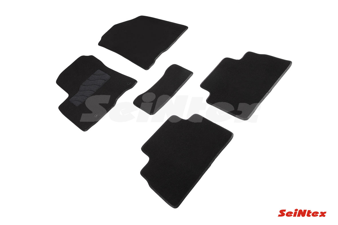 Ворсовые LUX коврики салона "Seintex", KIA Soul 2019-