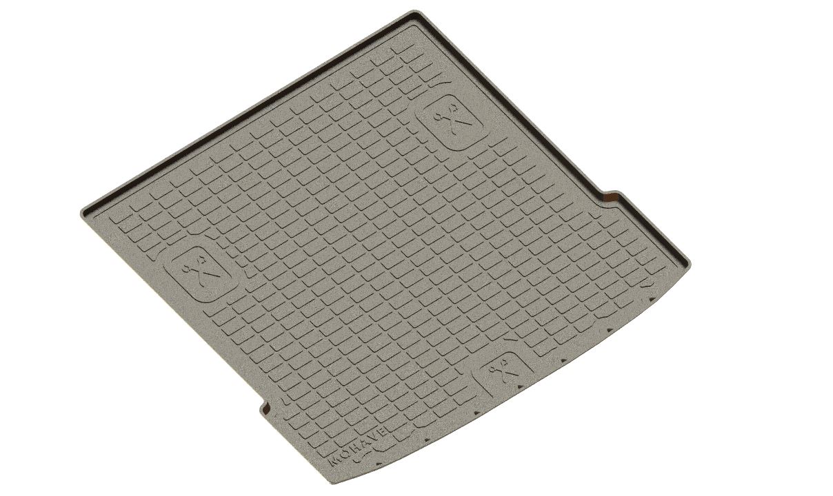 Полиуретановый коврик багажника "Seintex" Kia Mohave 2Rest 2019-