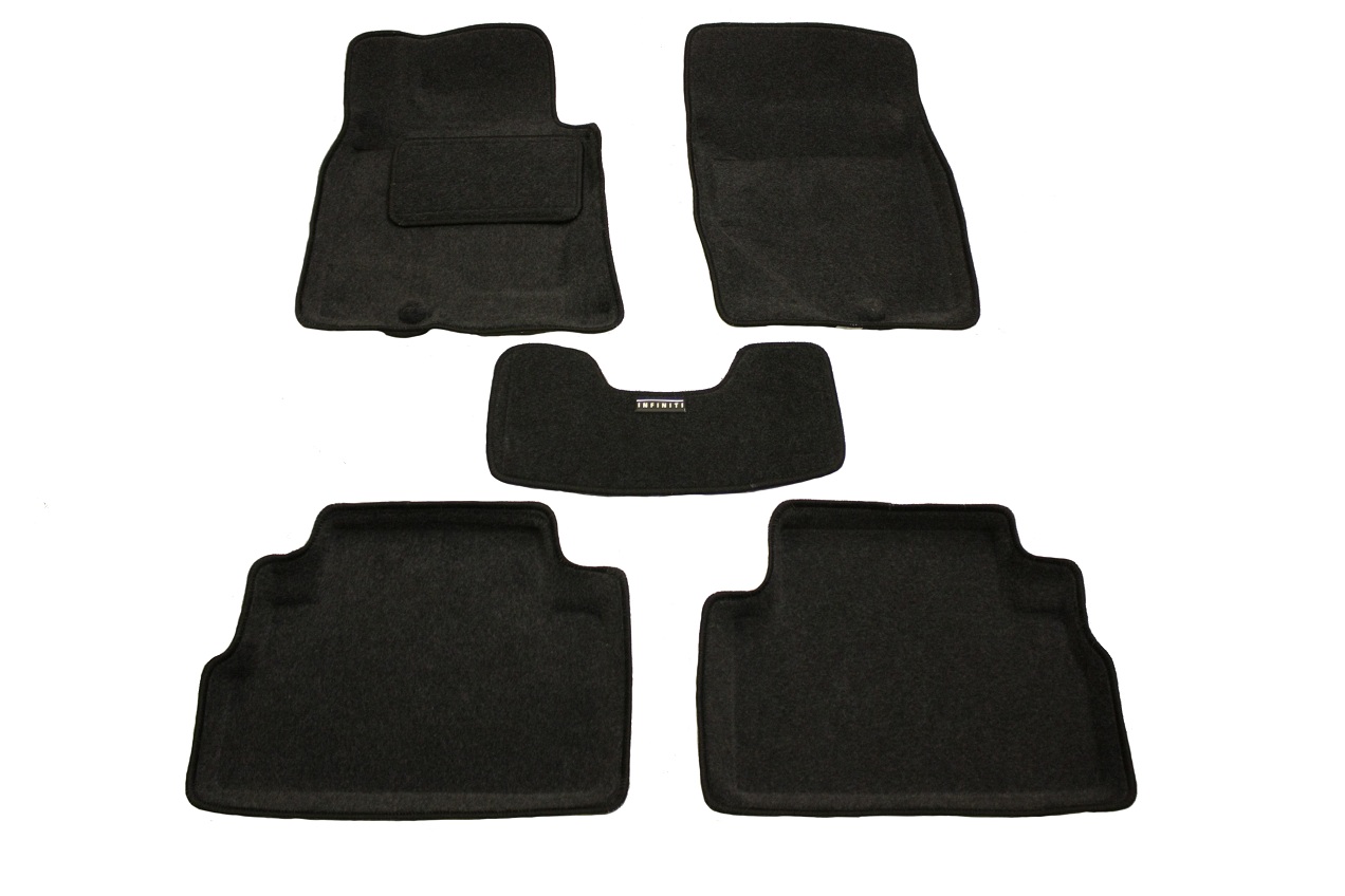 Ворсовые 3D коврики салона "Boratex" Infiniti QX70 2013-