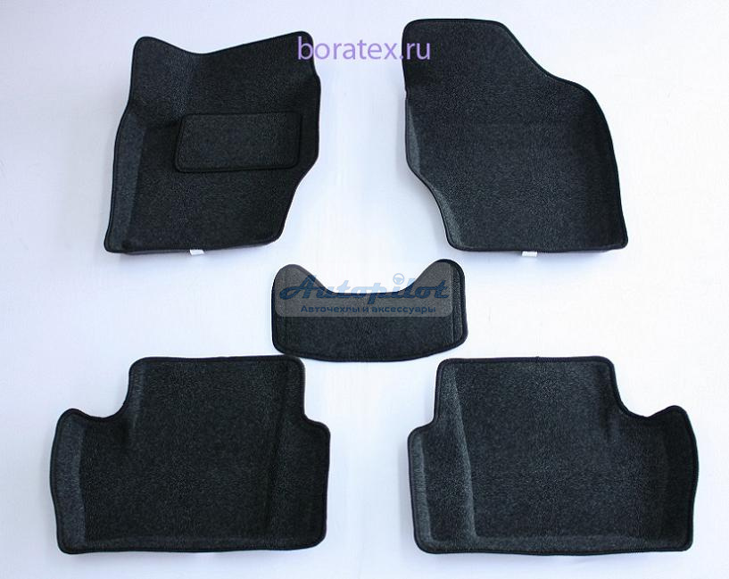 Ворсовые 3D коврики салона "Boratex" Citroen C4 II 2011-