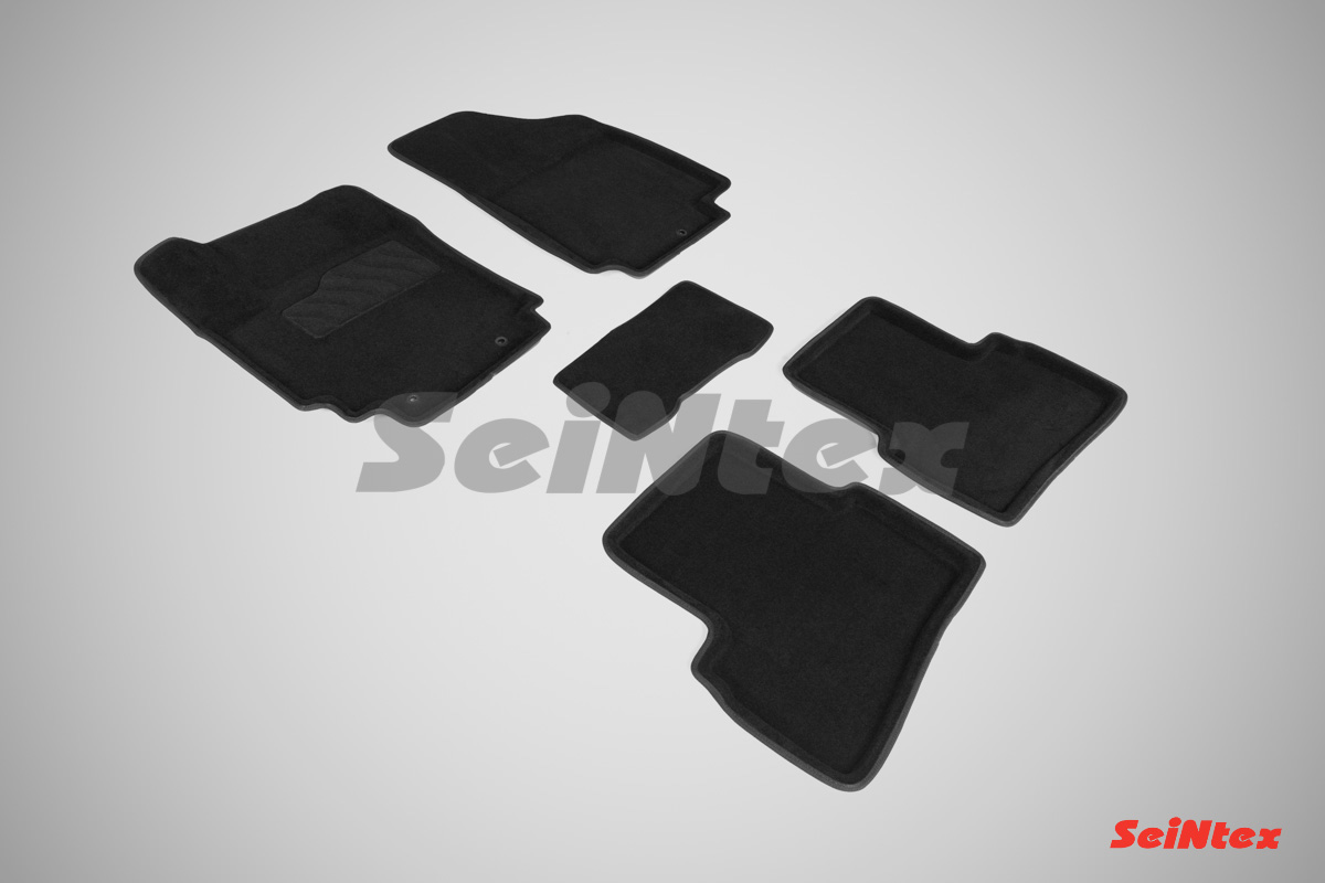 Ворсовые 3D коврики салона "Seintex", Hyundai Elantra 2006-2011