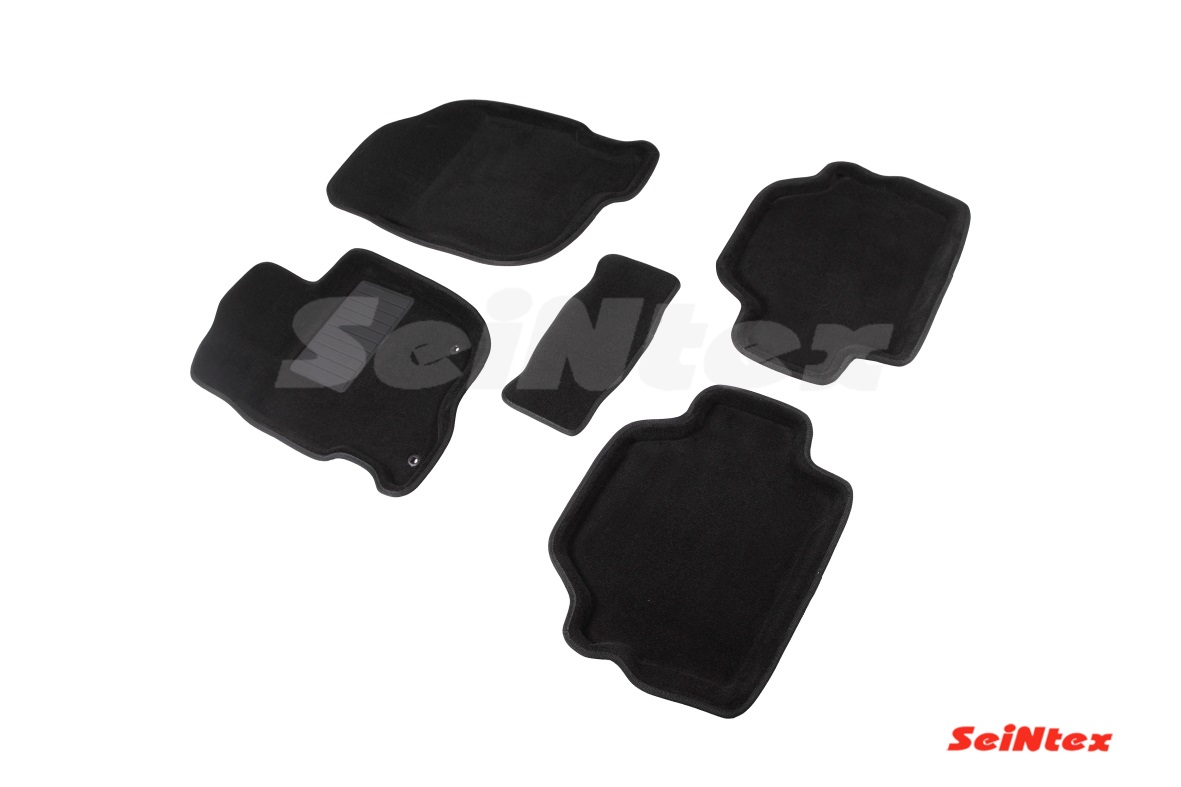 Ворсовые 3D коврики салона "Seintex", Mitsubishi Pajero Sport ll 2008-2015