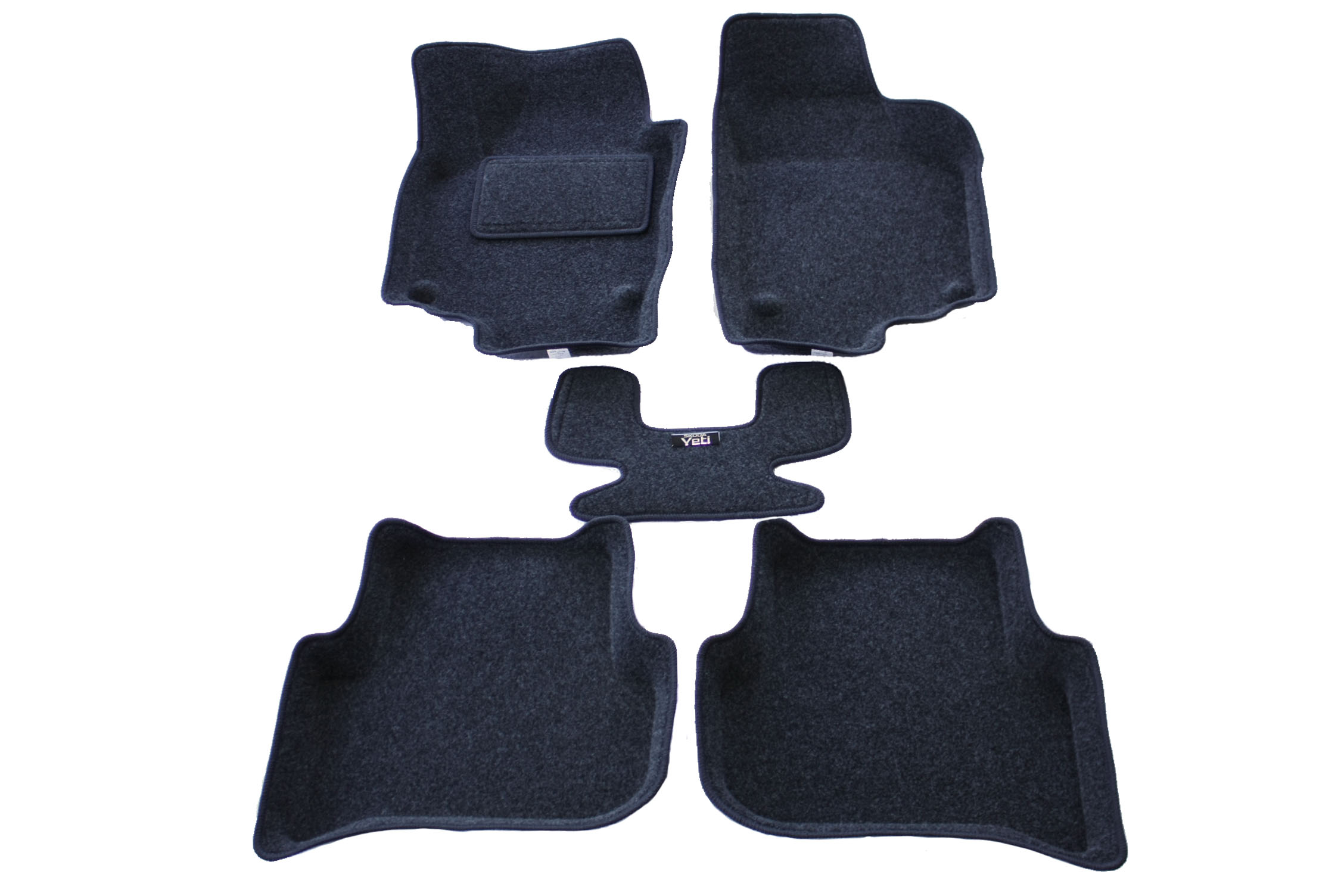 Ворсовые 3D коврики салона "Boratex" Skoda Yeti 2008-