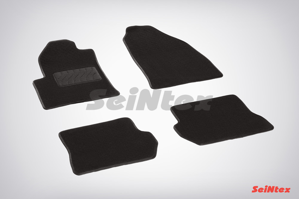 Ворсовые LUX коврики салона "Seintex", Ford Fiesta / Ford Fusion 2001-2008