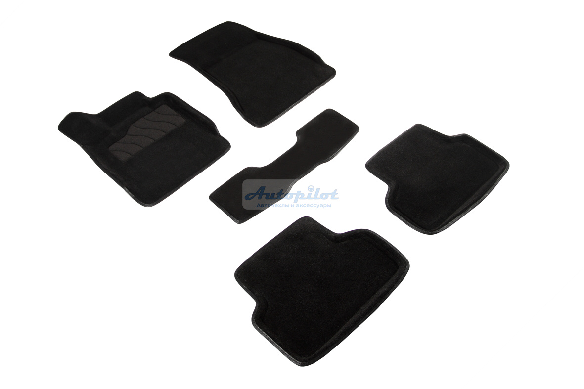 Ворсовые 3D коврики салона "Seintex", BMW 5 Ser G30 2016-