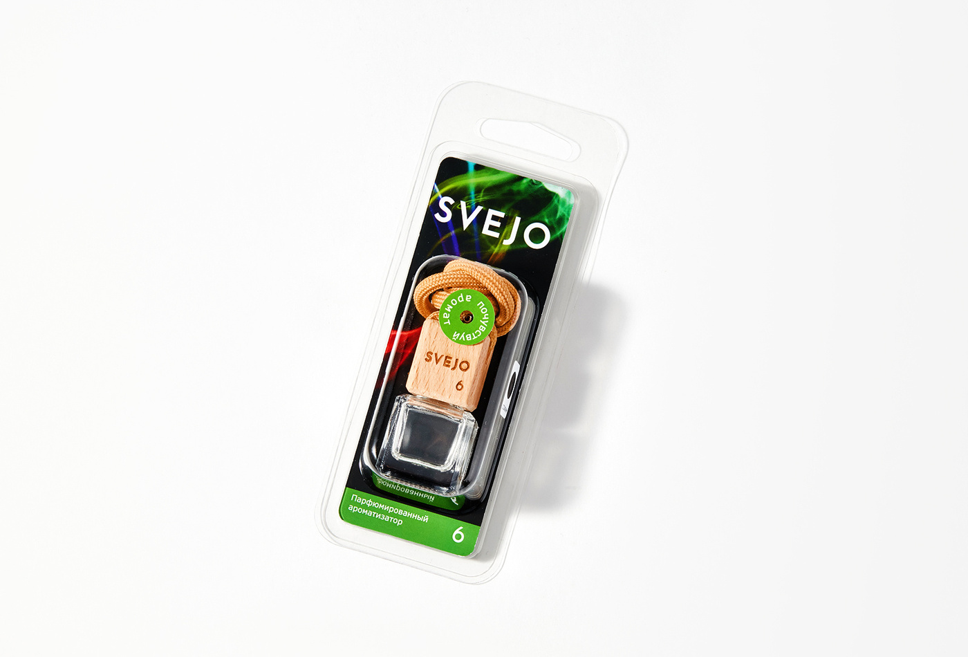 АвтоПарфюм SVEJO №6 (бутылочка на зеркало) блистер