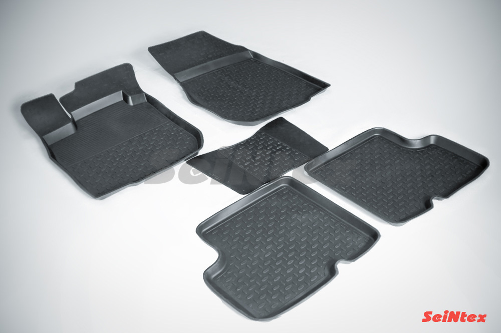 Резиновые коврики салона Высокий борт "Seintex" Renault Logan I 2004-2015