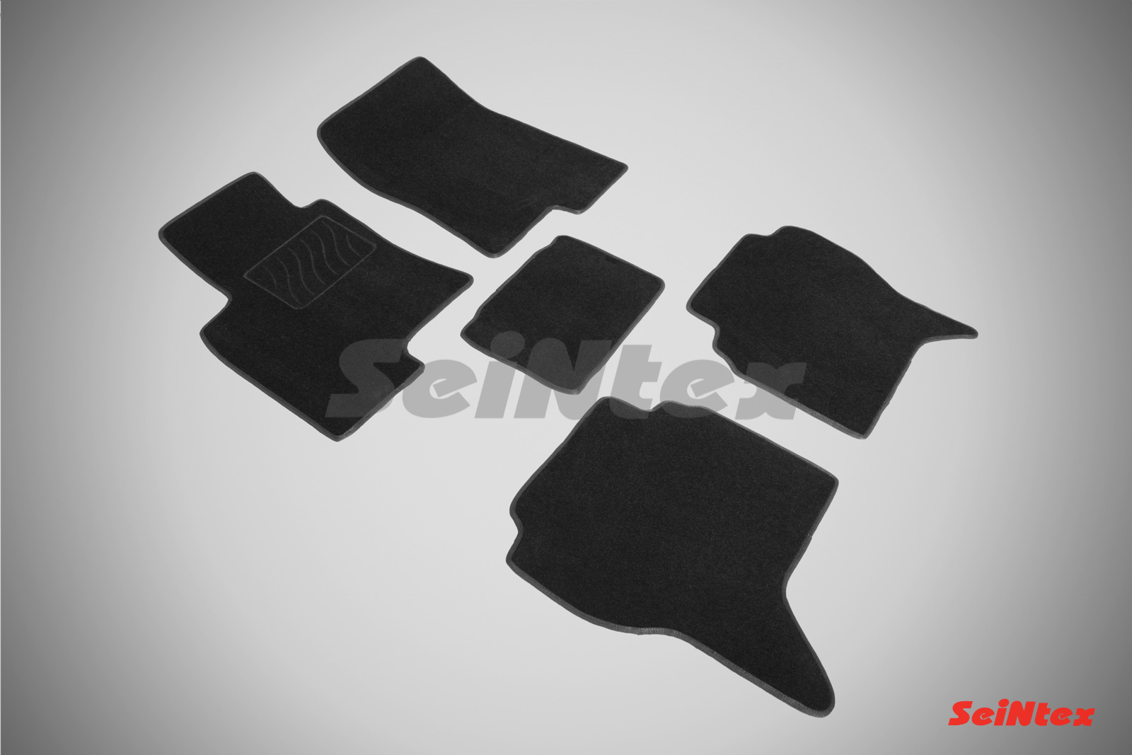 Ворсовые LUX коврики салона "Seintex", Mitsubishi Pajero IV / Mitsubishi Pajero III 2006-