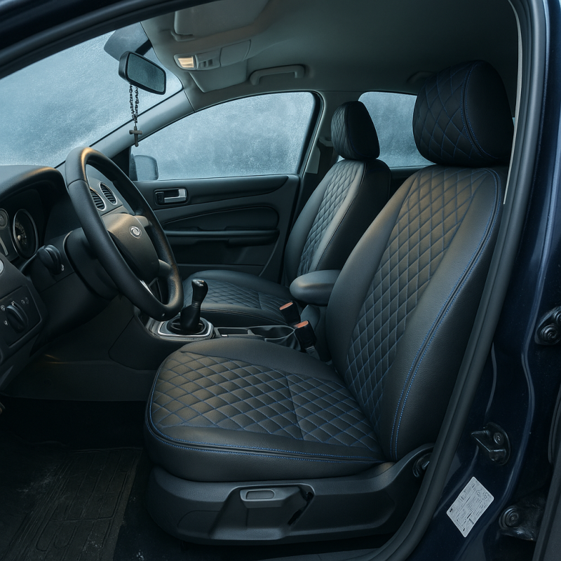 Чехлы из экокожи и алькантары: какой материал проще в уходе зимой