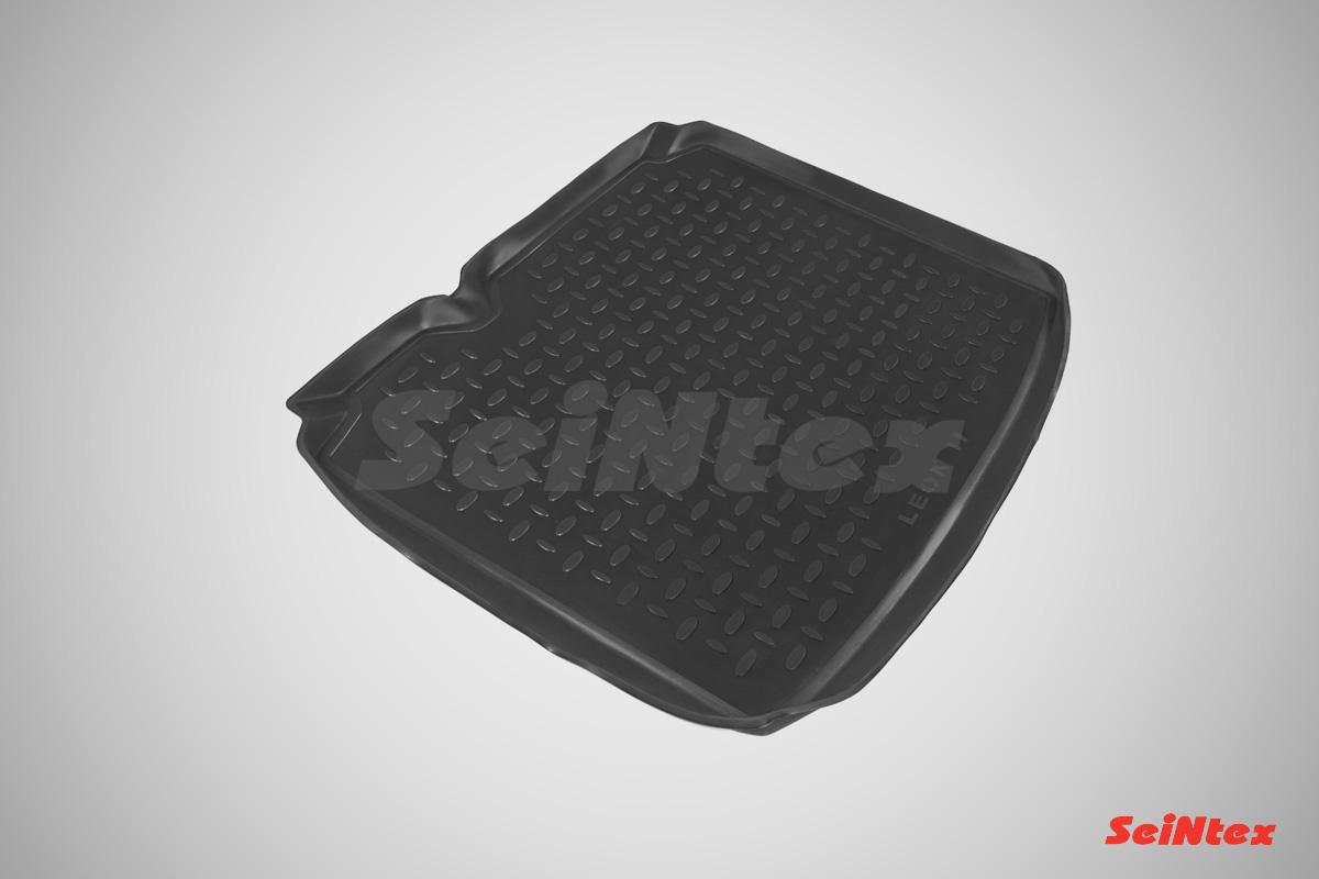 Полиуретановый коврик багажника "Seintex" Seat Leon II 2005-2012