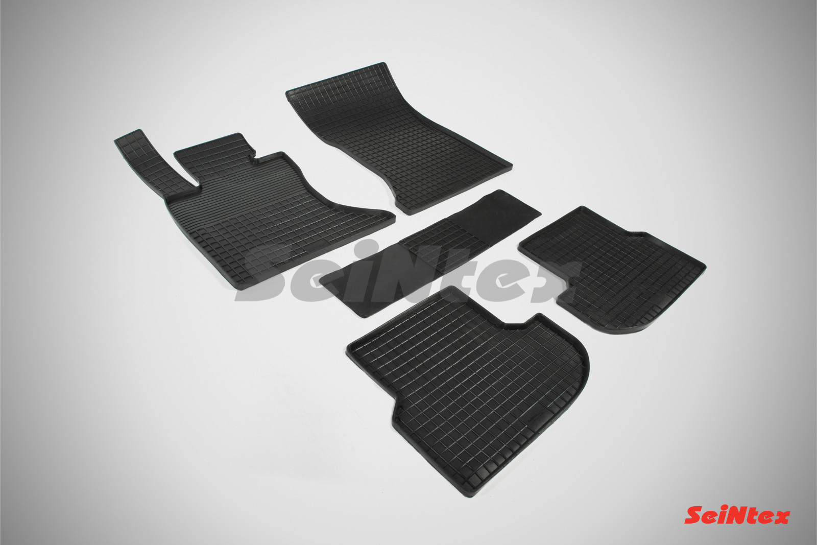 Резиновые коврики салона Сетка "Seintex", BMW 5 F10 4Wd 2013-