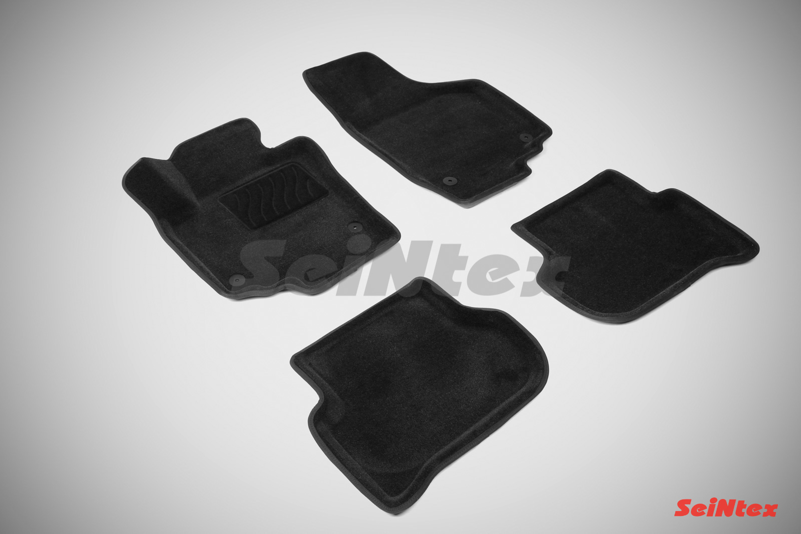 Ворсовые 3D коврики салона "Seintex", Skoda Yeti 2008-2018