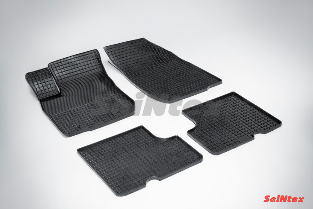Резиновые коврики салона Сетка "Seintex", салона "сетка" Renault Logan I 2004-2015
