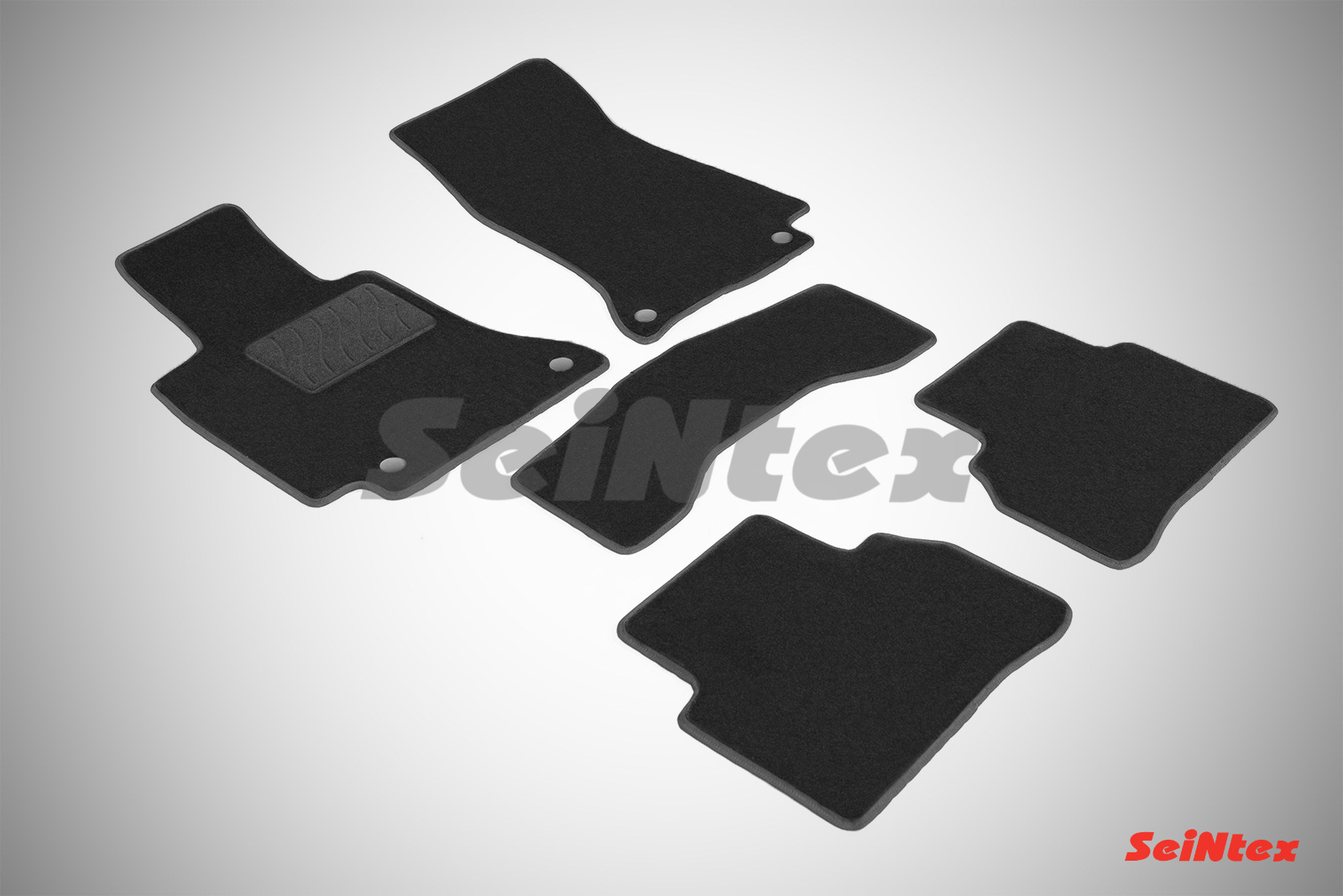 Ворсовые LUX коврики салона "Seintex", Mercedes C Class W205 2014-