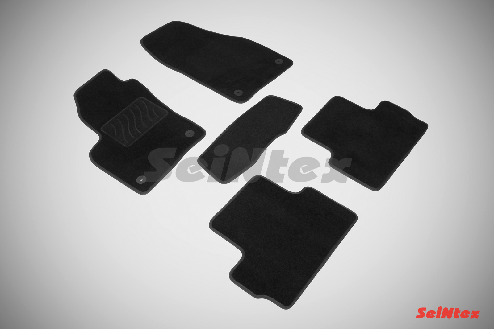 Ворсовые LUX коврики салона "Seintex", Volvo С 30 2006-2013
