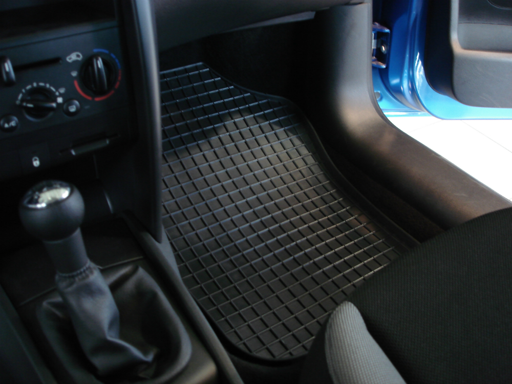 Резиновые коврики салона Сетка "Seintex", Mercedes ACTROS 1999-