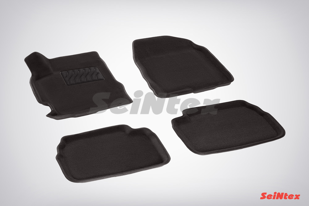 Ворсовые 3D коврики салона "Seintex", Mazda 3 ll (Bl) 2009-2013