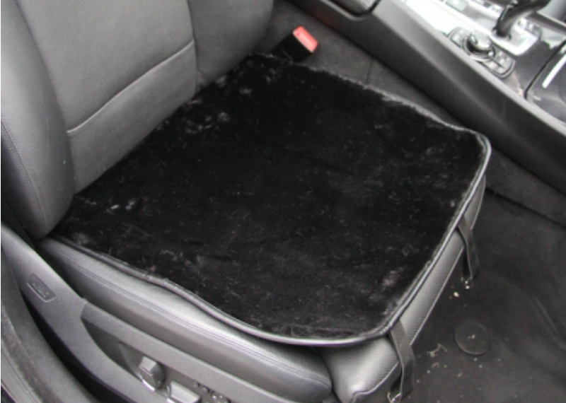 Квадрат на сидение, Искусственный мех, (короткий ворс), "Автопилот", 2 шт. (пара)