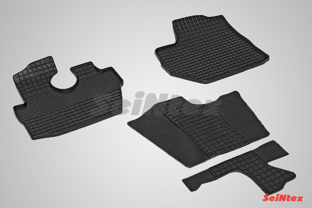 Резиновые коврики салона Сетка "Seintex", Hyundai Porter II 2010-