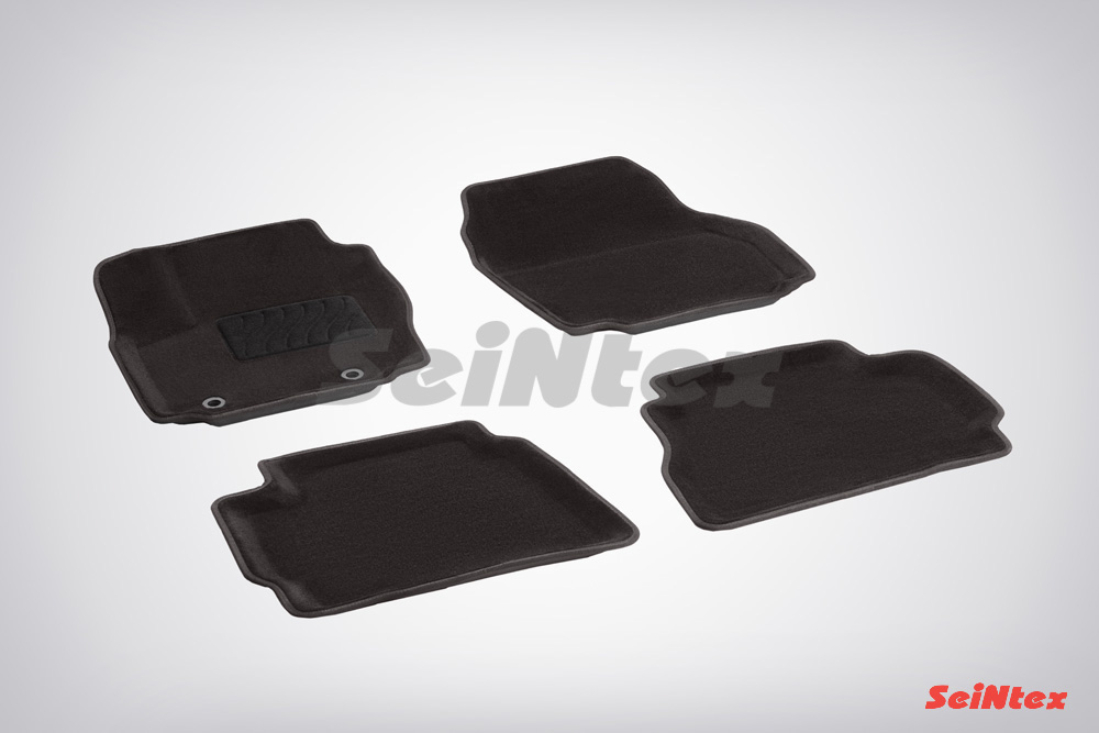 Ворсовые 3D коврики салона "Seintex", Kia Cee'D ll / Hyundai I30 new 2012-2018