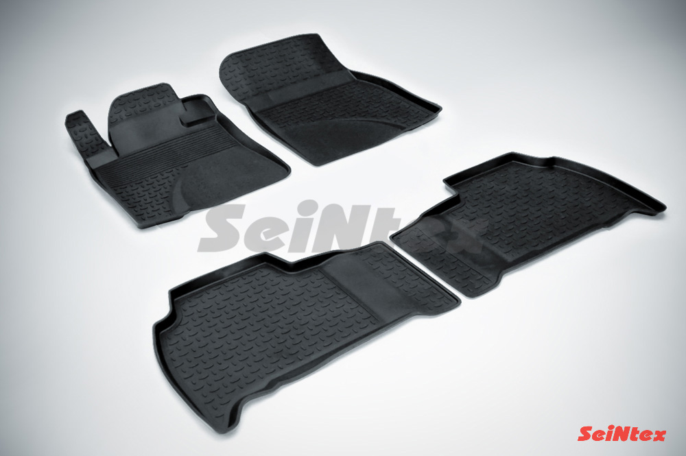 Резиновые коврики салона Высокий борт "Seintex" Lexus LX 570 / Toyota Land Cruiser 200 2007-