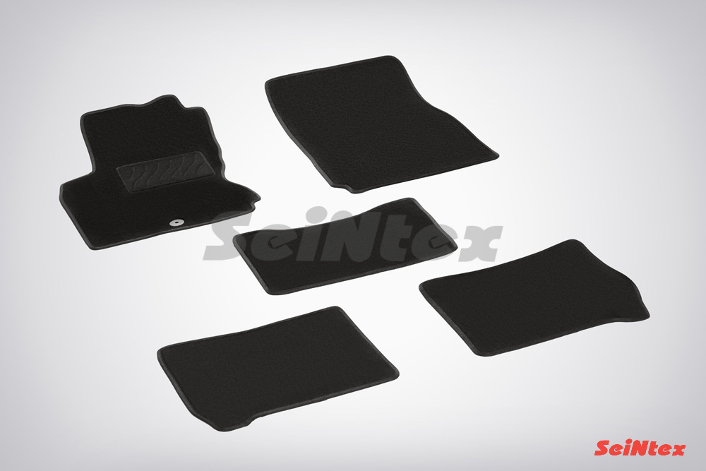 Ворсовые LUX коврики салона "Seintex", Nissan Note 2005-2014