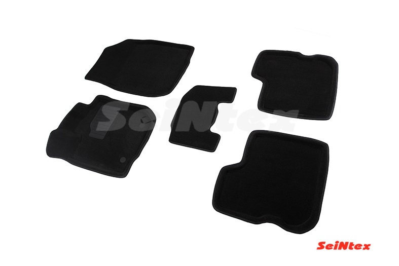 Ворсовые 3D коврики салона "Seintex", Renault Logan ll 2014-2020