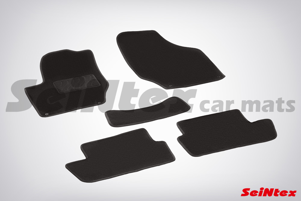 Ворсовые LUX коврики салона "Seintex", Citroen C4 2004-2010